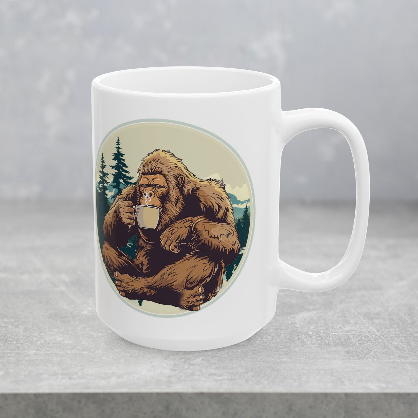 Bigfoot Brew - Cryptid Coffee Club | Ceramic Coffee Mug (11oz & 15oz)