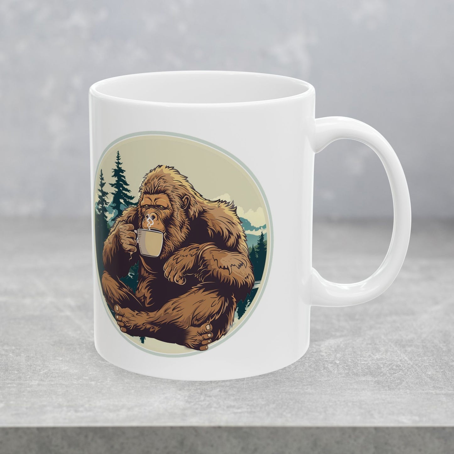 Bigfoot Brew - Cryptid Coffee Club | Ceramic Coffee Mug (11oz & 15oz)