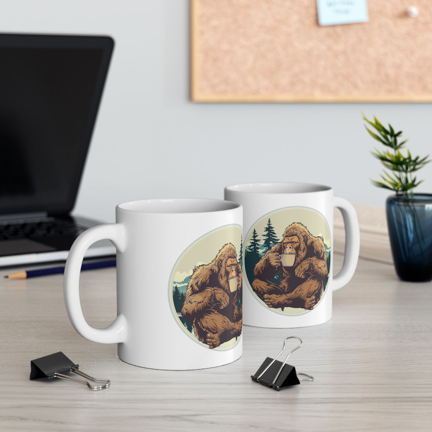 Bigfoot Brew - Cryptid Coffee Club | Ceramic Coffee Mug (11oz & 15oz)