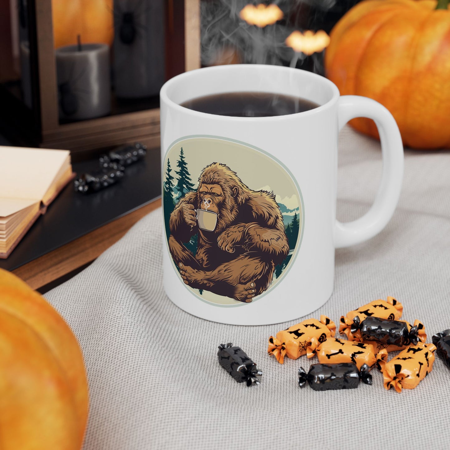 Bigfoot Brew - Cryptid Coffee Club | Ceramic Coffee Mug (11oz & 15oz)
