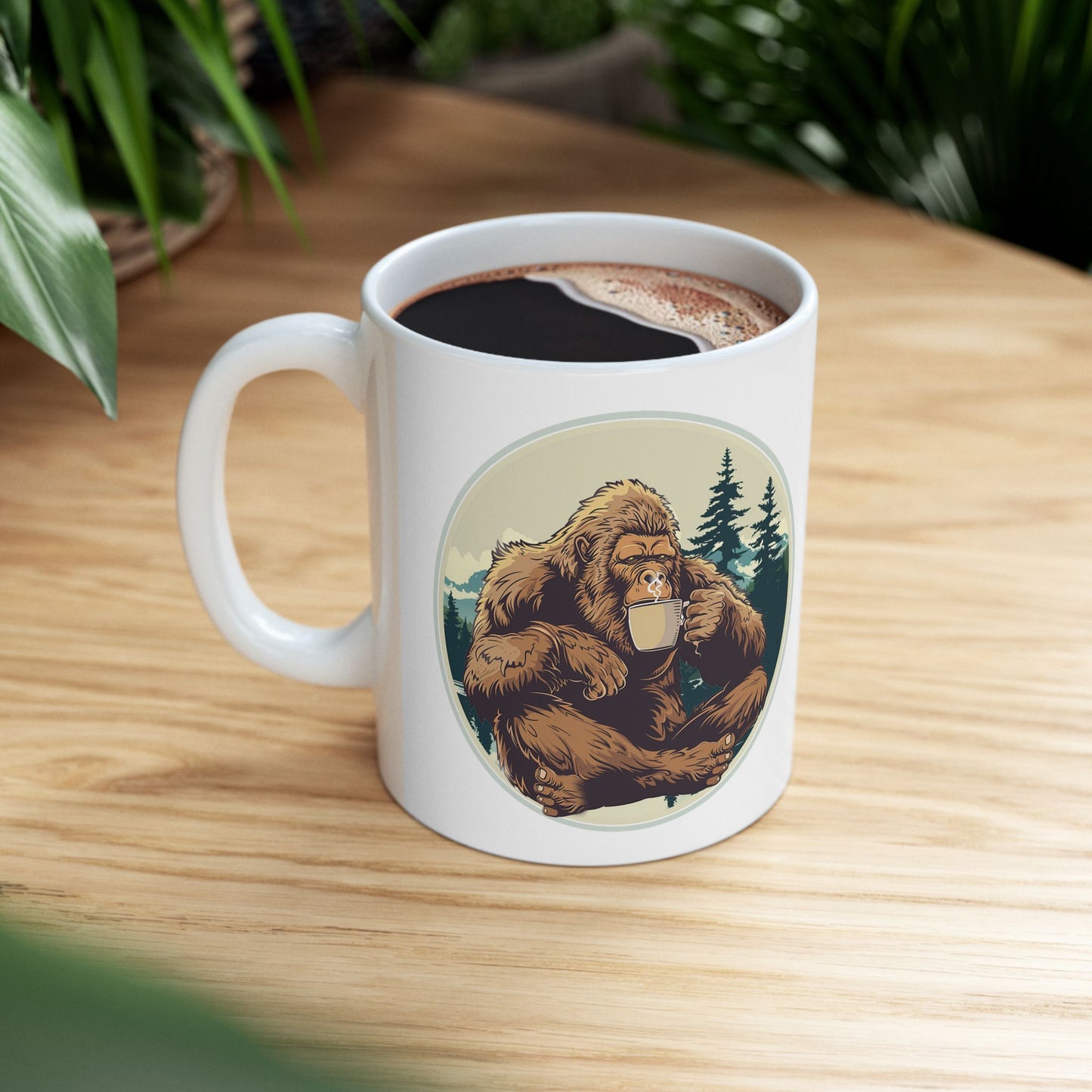 Bigfoot Brew - Cryptid Coffee Club | Ceramic Coffee Mug (11oz & 15oz)