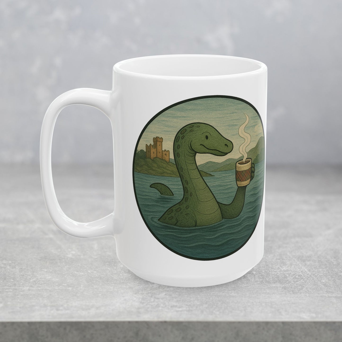 Nessy's N-espresso - Cryptid Coffee Club | Ceramic Mug (11oz & 15oz)
