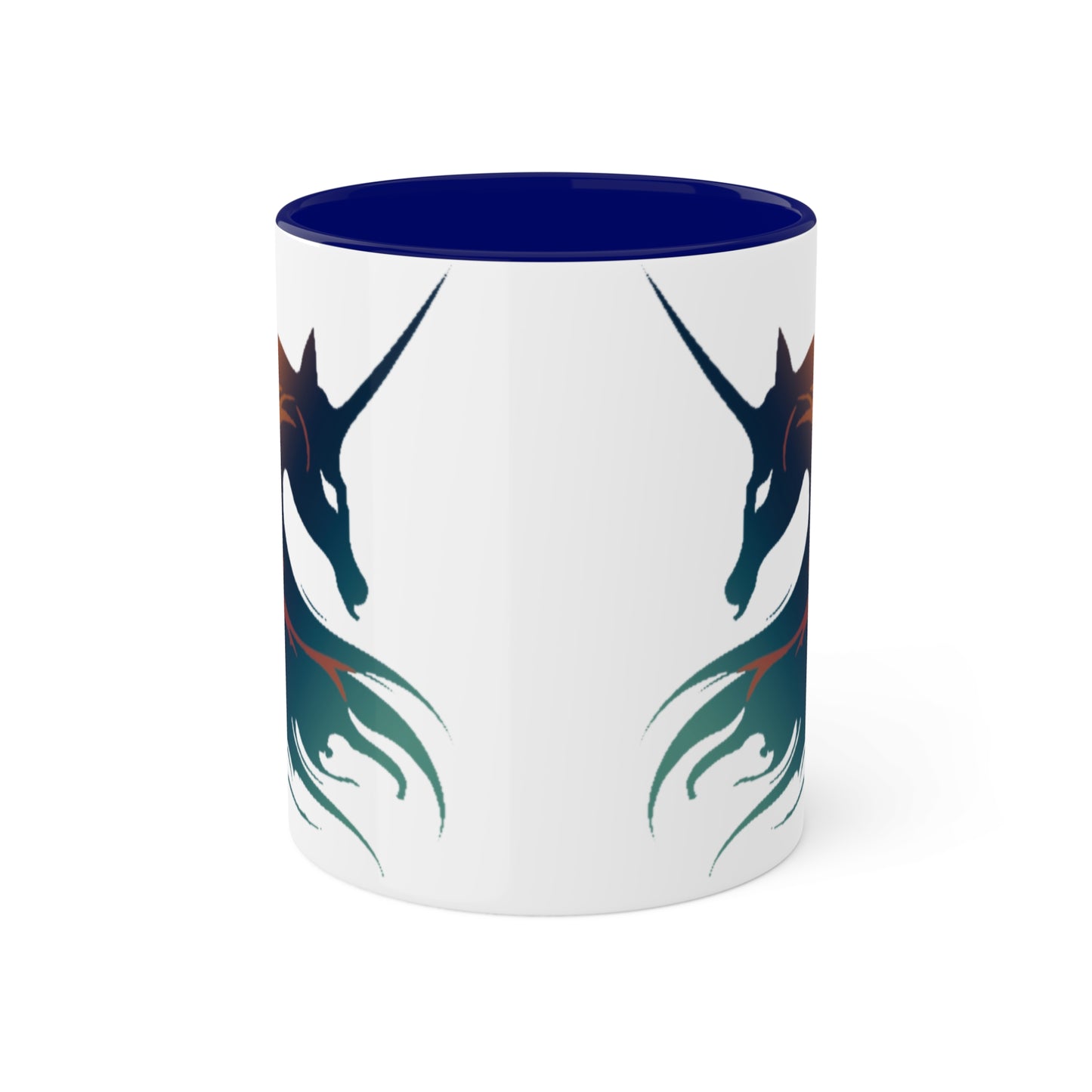 Mythical BlueFire Unicorn Accented Coffee Mug, 11oz