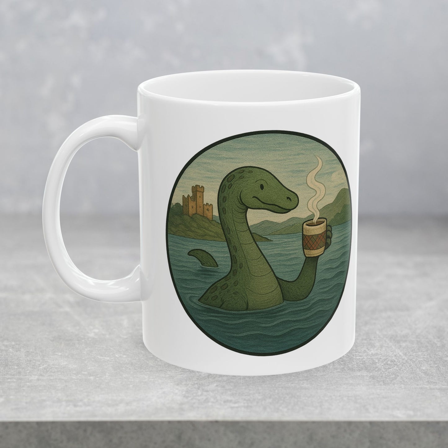 Nessy's N-espresso - Cryptid Coffee Club | Ceramic Mug (11oz & 15oz)