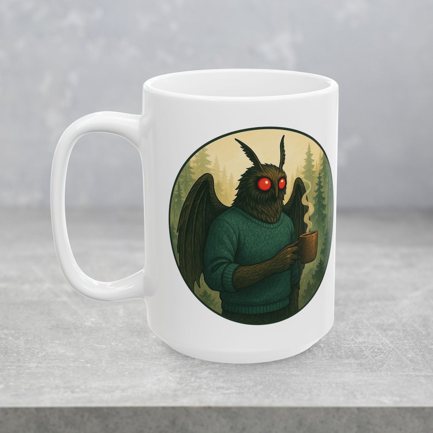 Mothman Mocha Mug - Cryptid Coffee Club | Ceramic mug (11oz & 15oz)