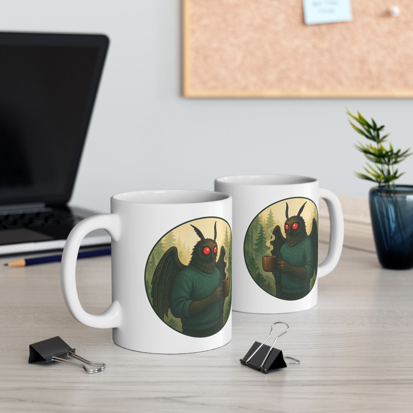 Mothman Mocha Mug - Cryptid Coffee Club | Ceramic mug (11oz & 15oz)