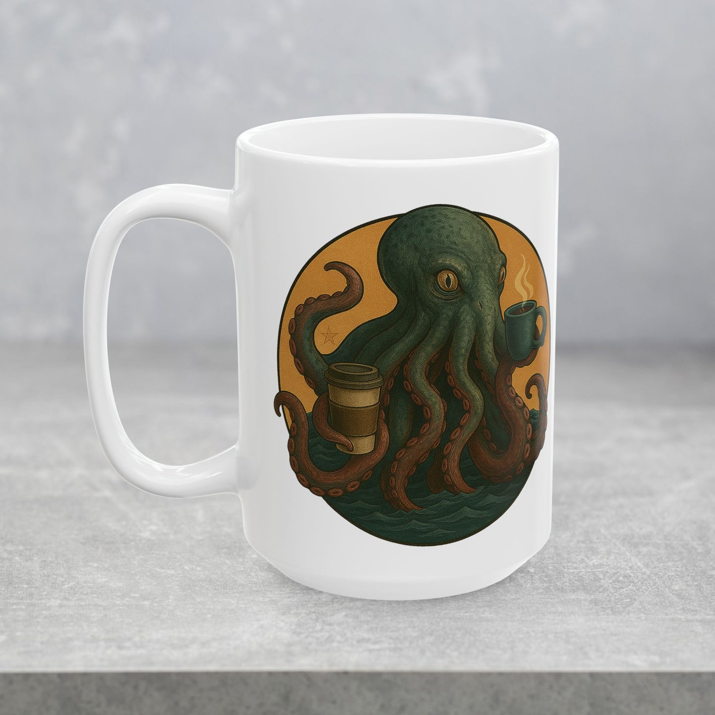 Kraken Kaffeine Mug - Cryptid Coffee Club | Ceramic Mug (11oz, 15oz)