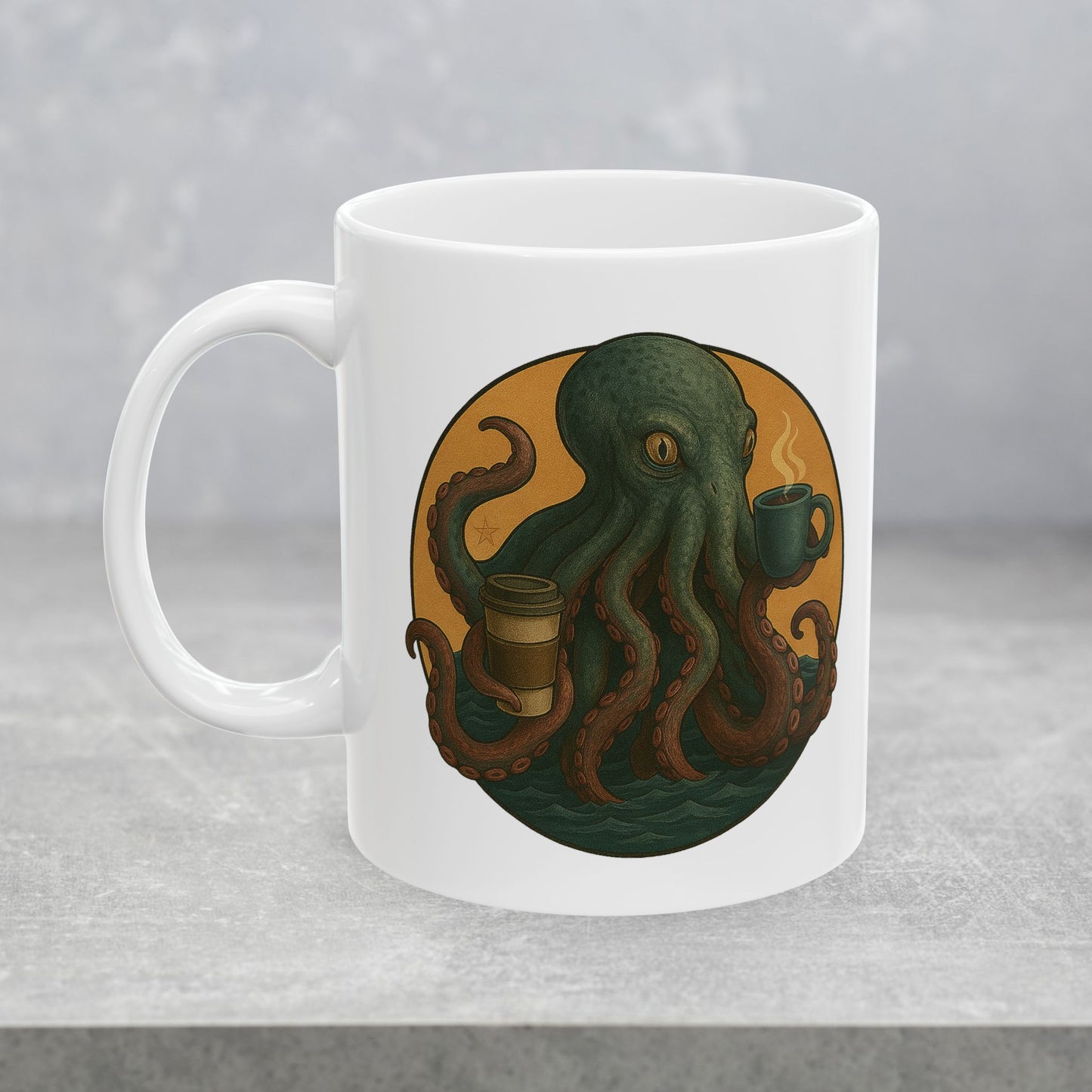 Kraken Kaffeine Mug - Cryptid Coffee Club | Ceramic Mug (11oz, 15oz)
