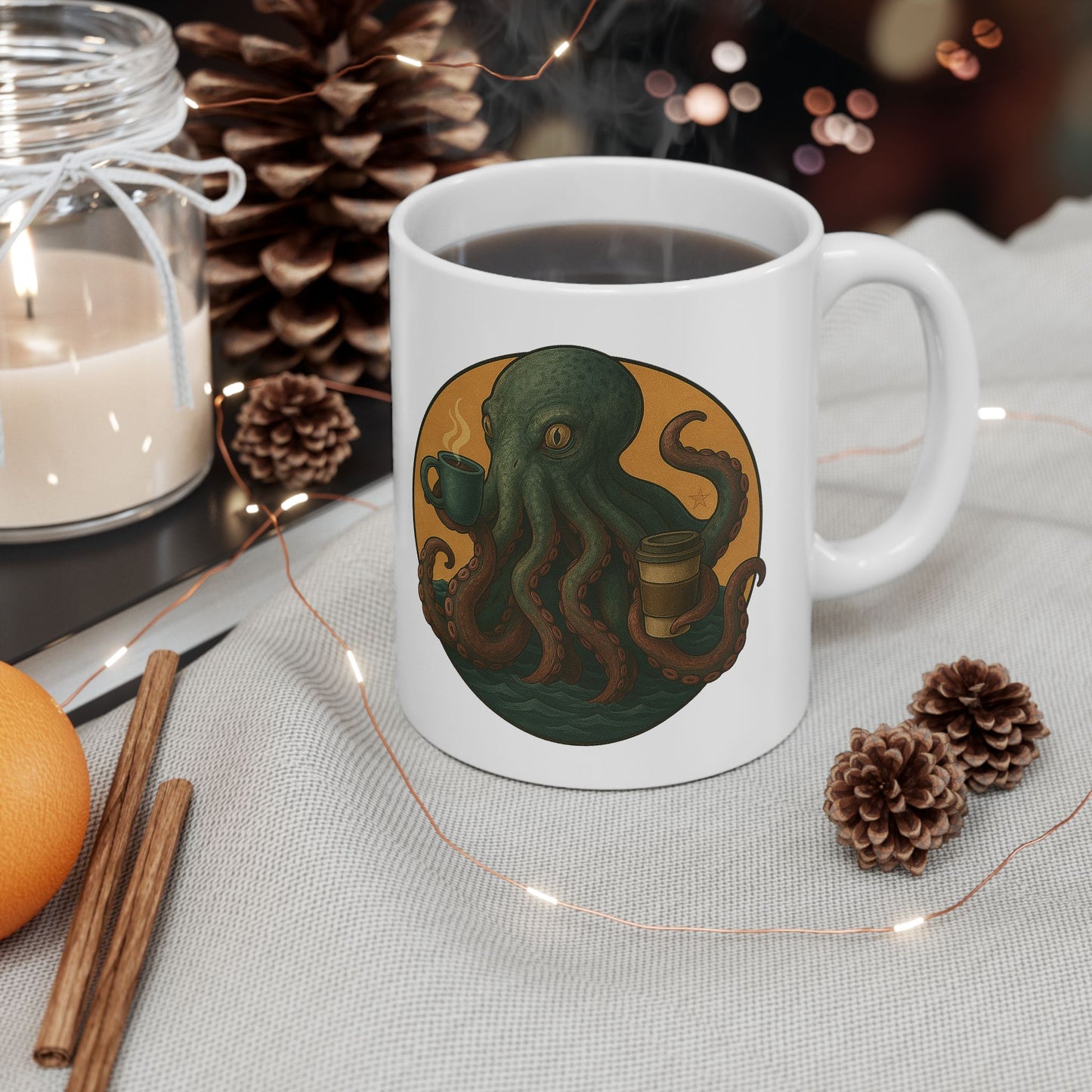 Kraken Kaffeine Mug - Cryptid Coffee Club | Ceramic Mug (11oz, 15oz)