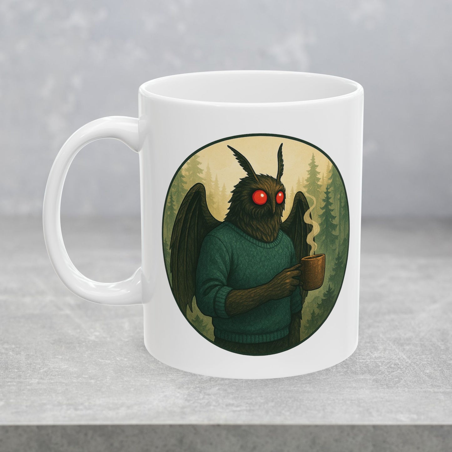 Mothman Mocha Mug - Cryptid Coffee Club | Ceramic mug (11oz & 15oz)