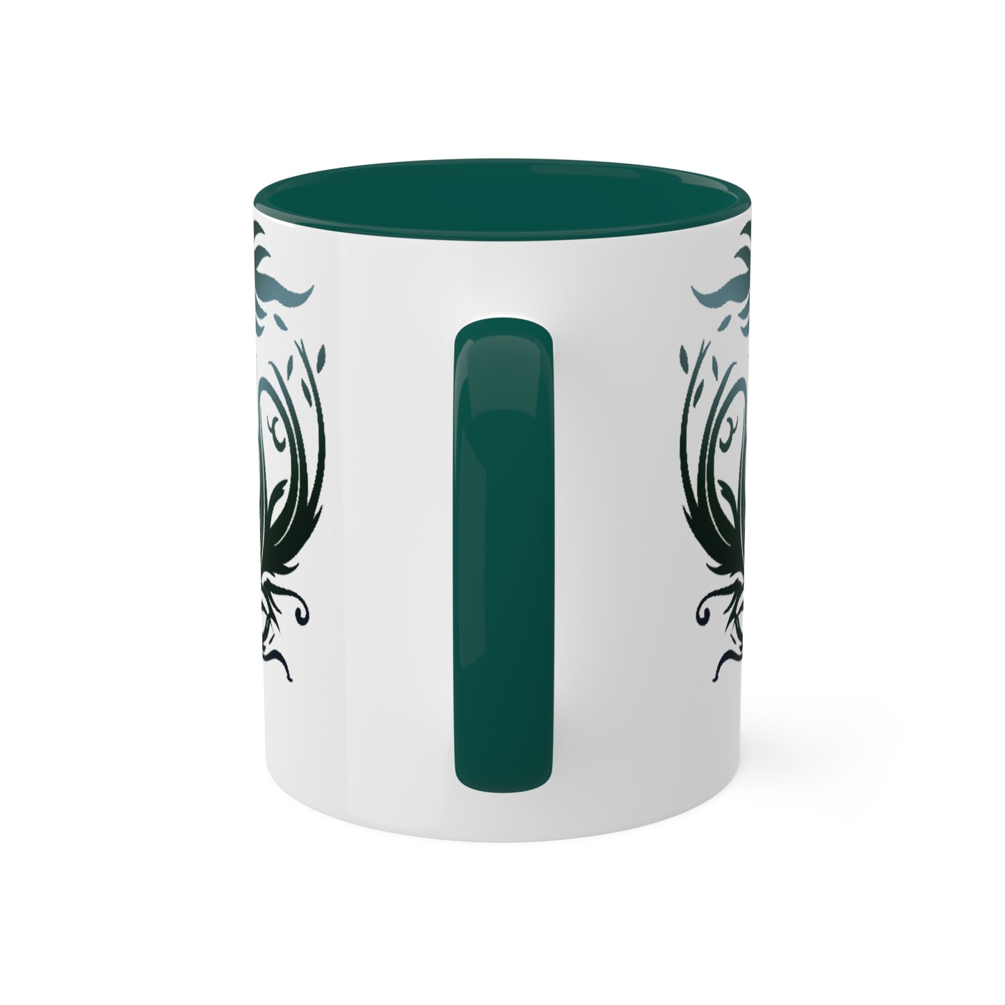 Mythical Green Unicorn Accent Coffee Mug, 11oz