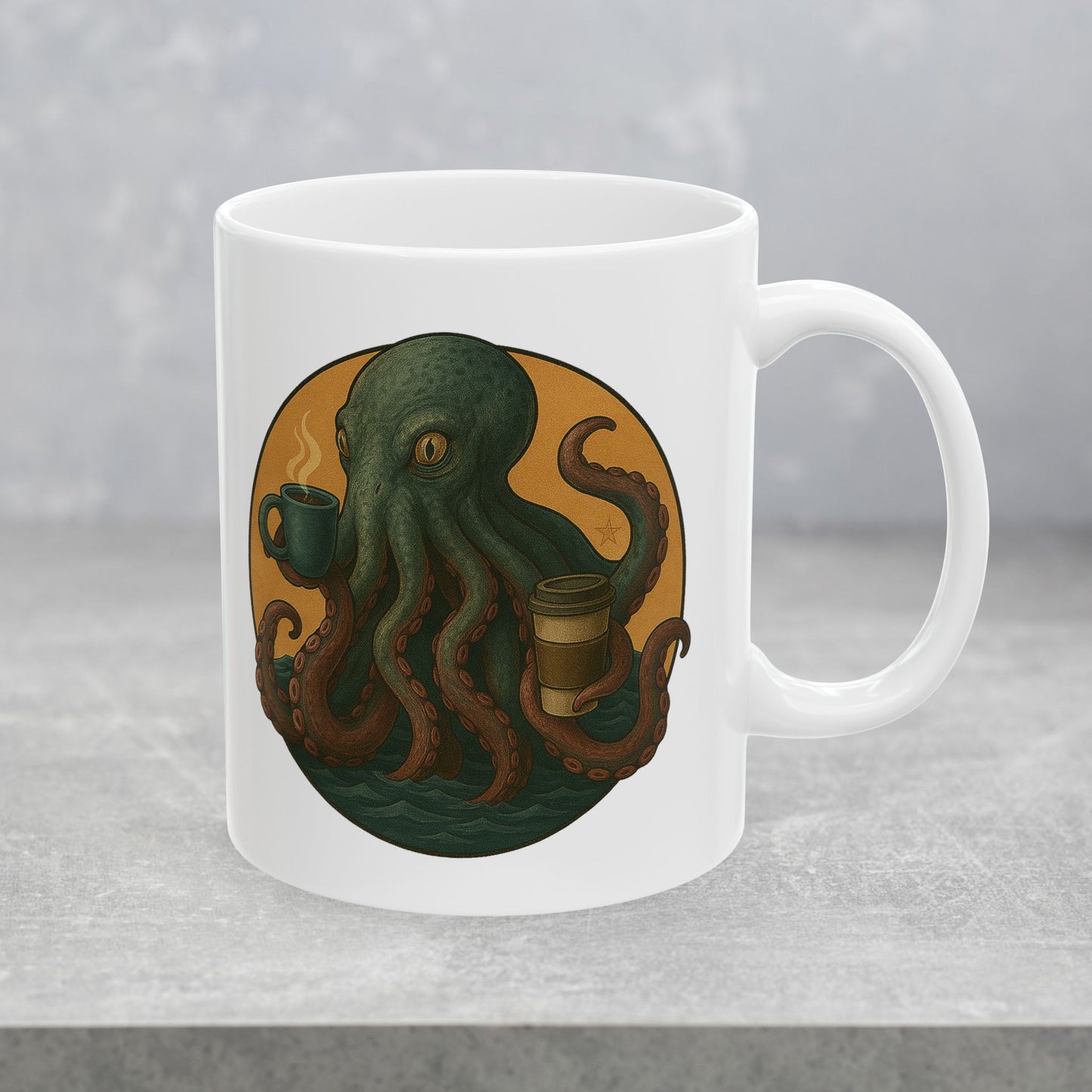 Kraken Kaffeine Mug - Cryptid Coffee Club | Ceramic Mug (11oz, 15oz)