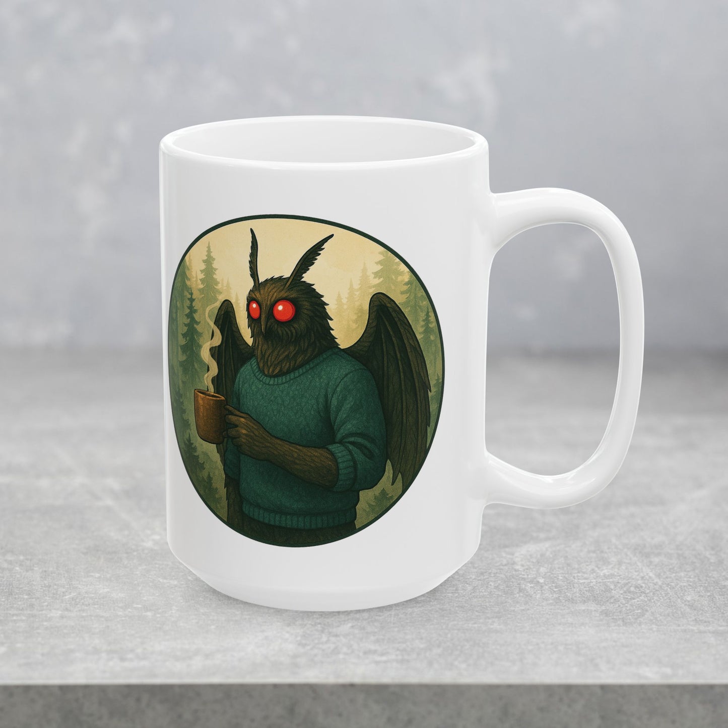 Mothman Mocha Mug - Cryptid Coffee Club | Ceramic mug (11oz & 15oz)
