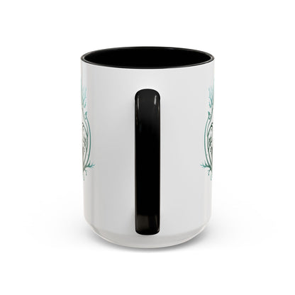 Mythical Green Stag Accent Coffee Mug, 11oz