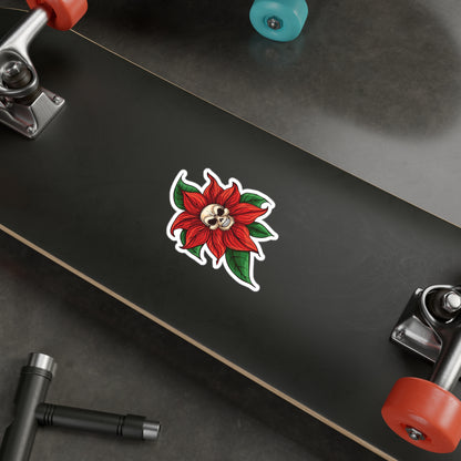 Blooming Skull Flower - Kiss-Cut Vinyl Sticker