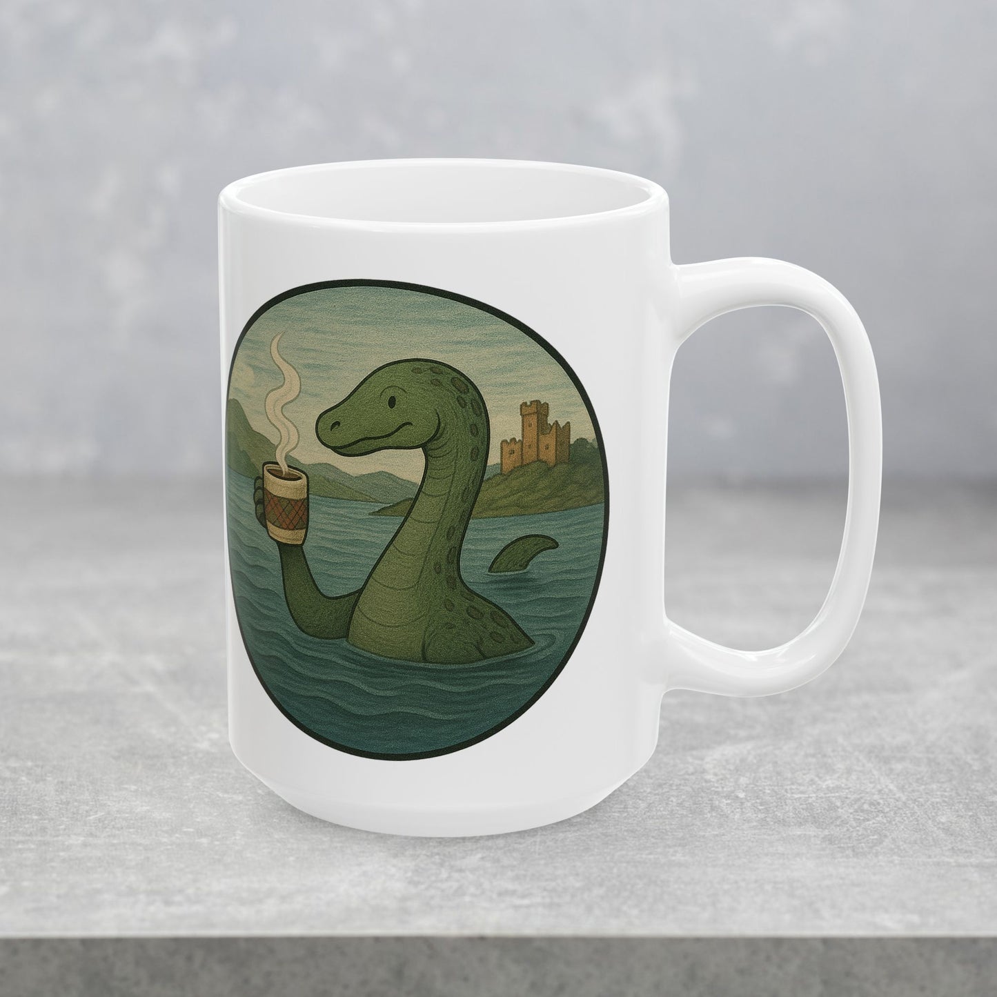 Nessy's N-espresso - Cryptid Coffee Club | Ceramic Mug (11oz & 15oz)